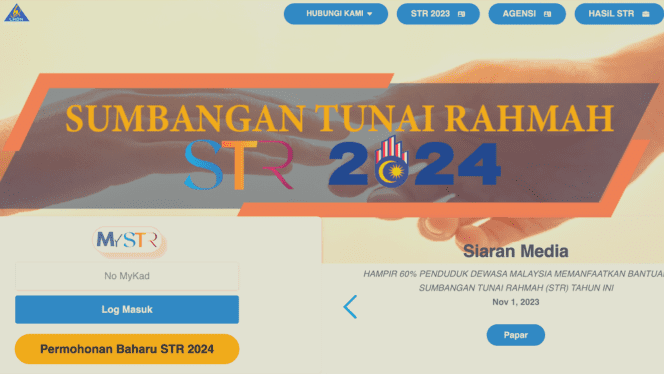 Permohonan STR Kemaskini Semakan Status Dan Rayuan