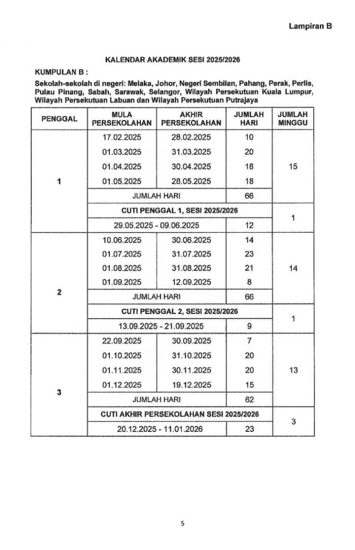 Kalendar Akademik Sesi
