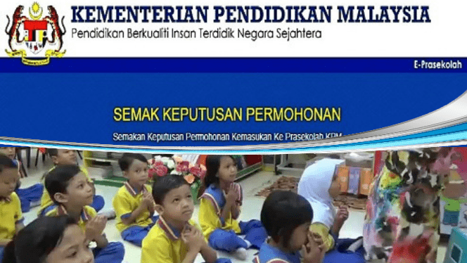 Semakan Prasekolah Keputusan Kemasukan Anak 2023 Kpm