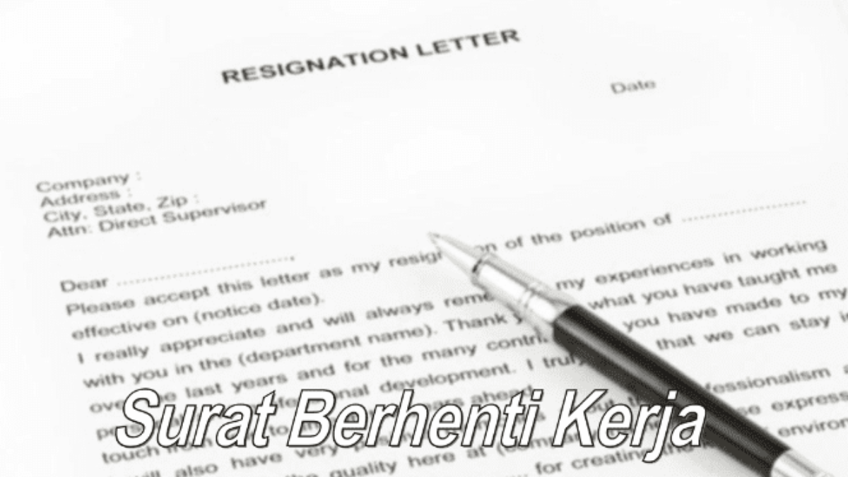 Contoh Surat Berhenti Kerja Sebab Dapat Kerja Baru Bahasa Inggeris